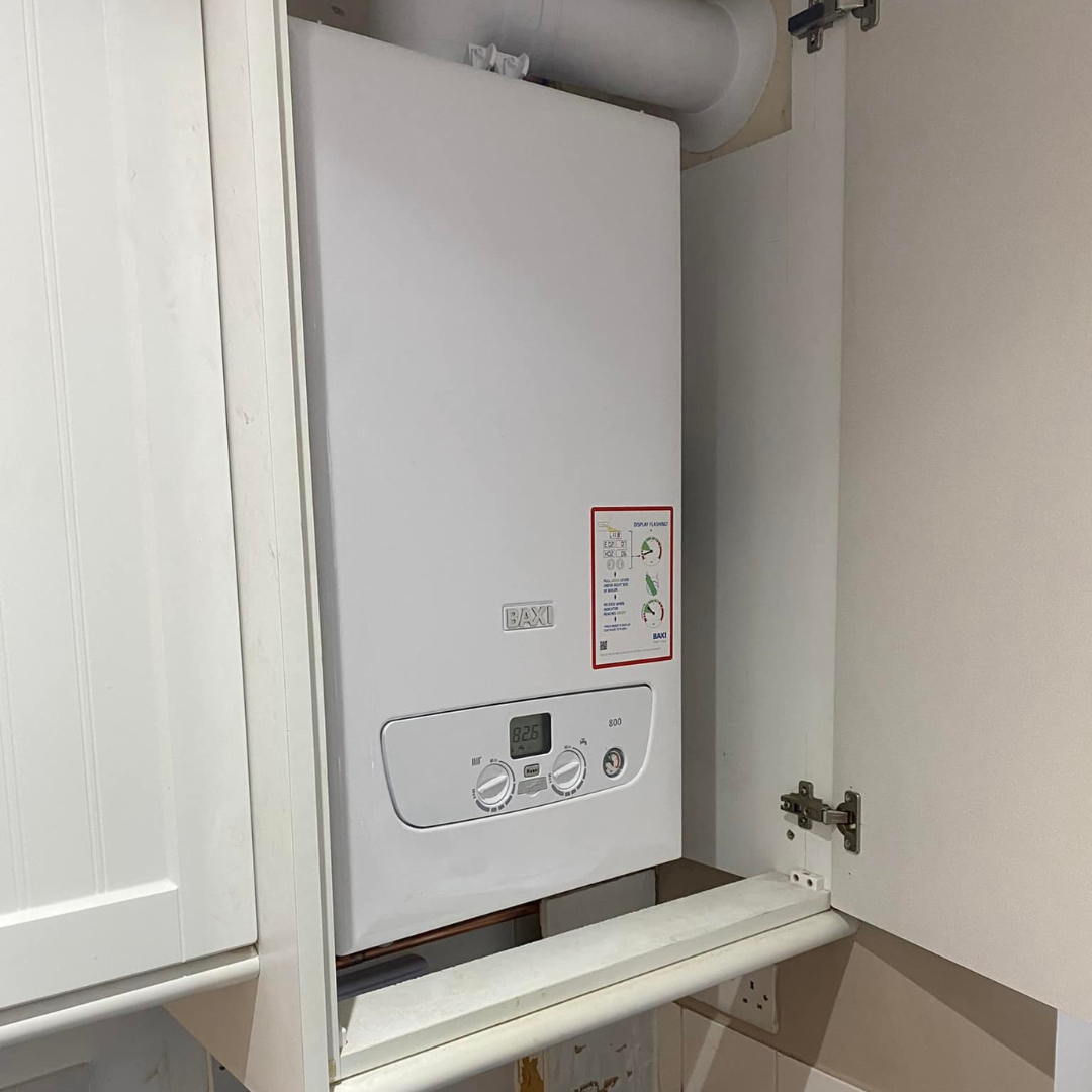 Combi boiler - compact wall-mounted unit ideal for smaller homes